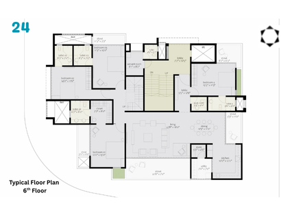 solitaire 10 Bhosale Nagar 4.5bhk flat for sale
